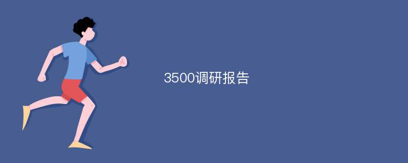 3500调研报告